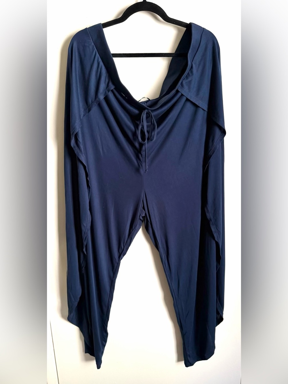 Women's Navy Blue Relaxed Drawstring pants